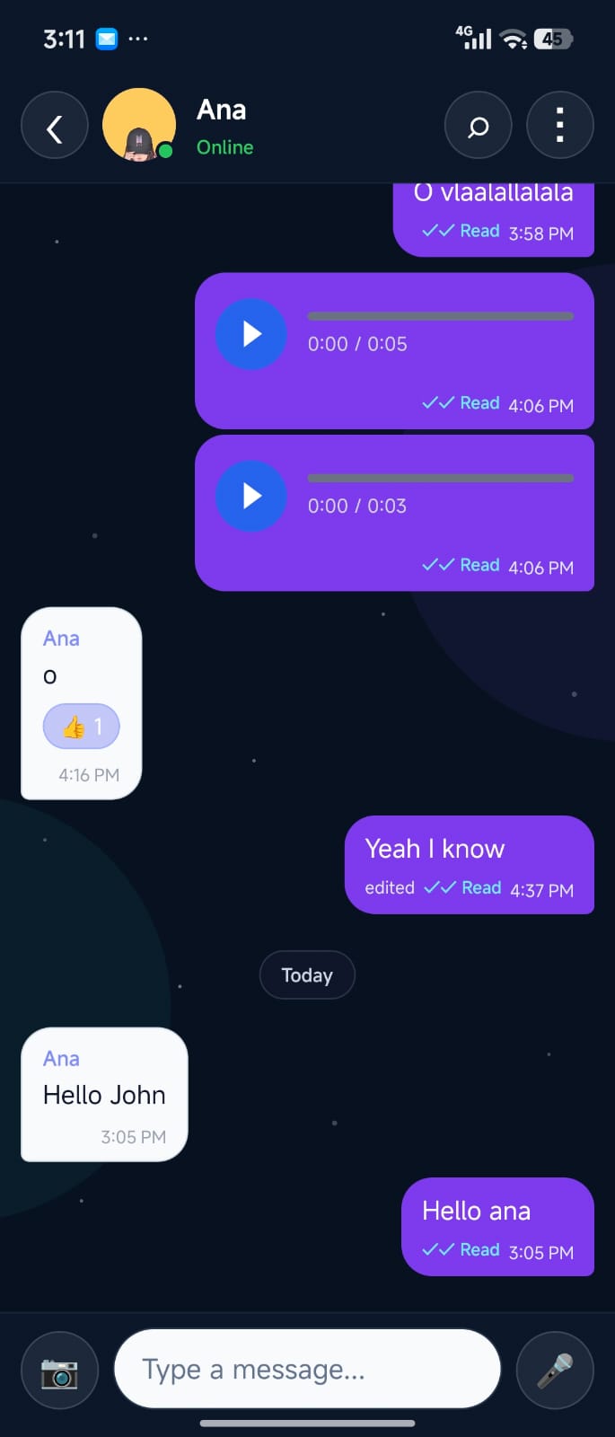 CircleChat reply interaction