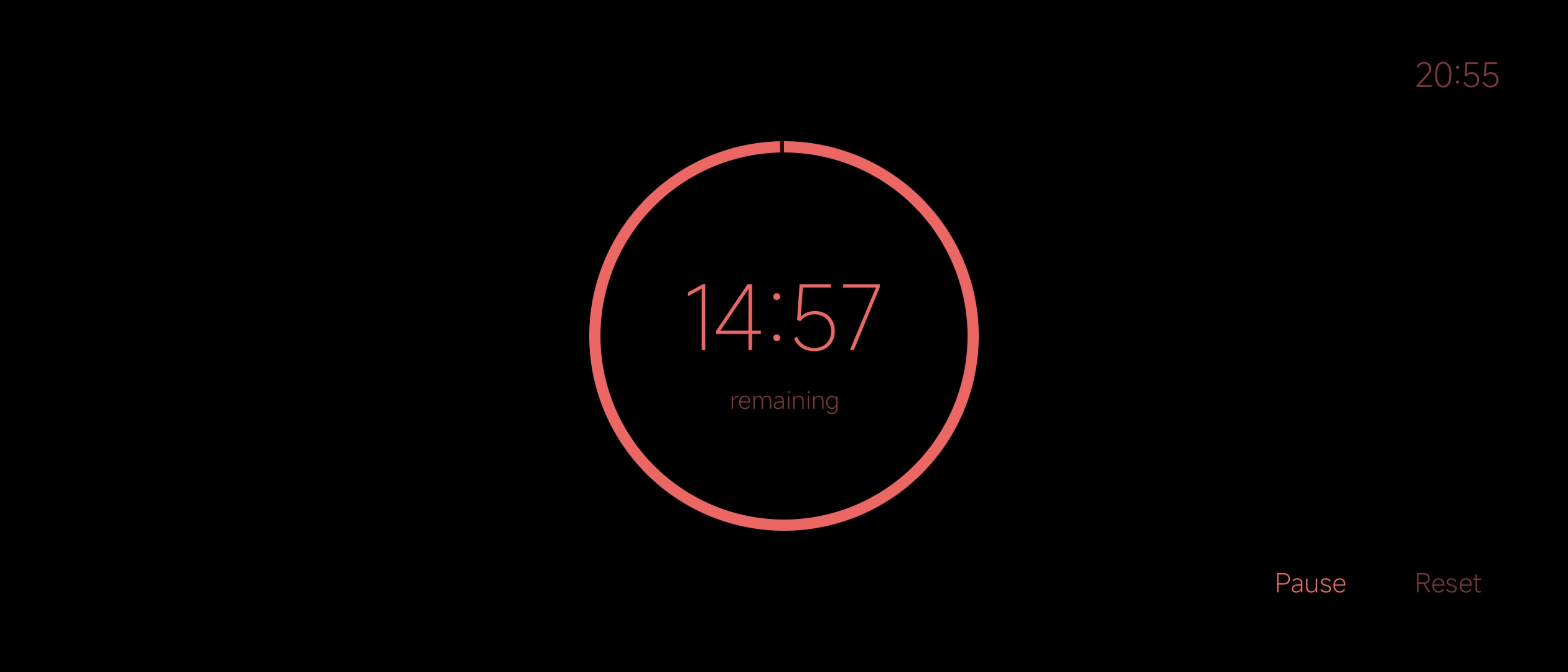 NightClock active timer